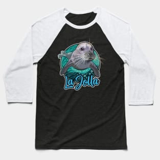 Pacific Harbor Seal La Jolla California Baseball T-Shirt